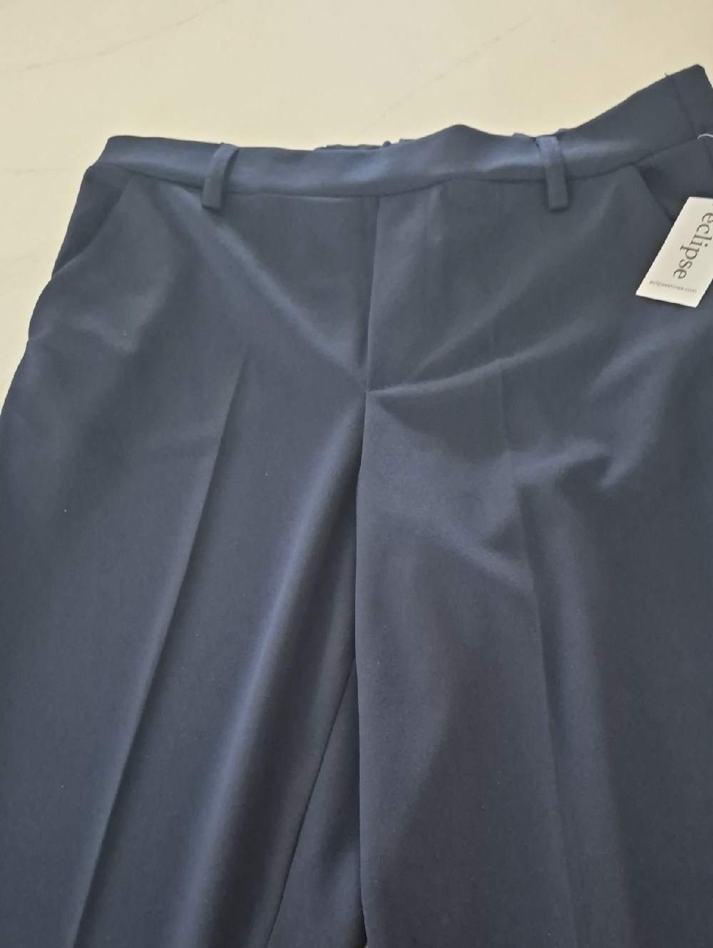 Eclipse Women's Navy Blue Dress Capris